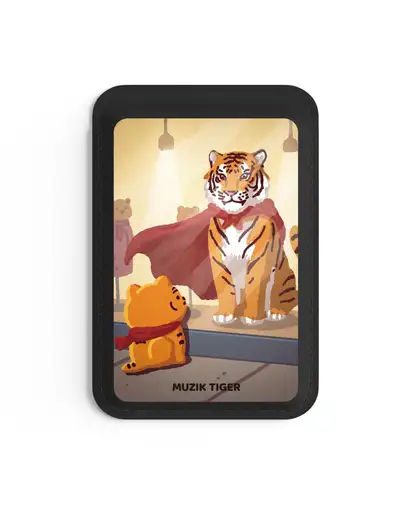 Tiger Within Me MagSafe Leather Card Wallet