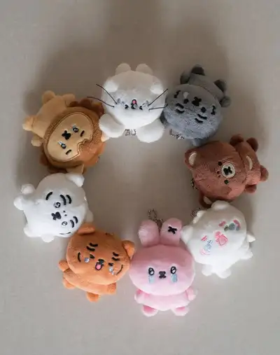 ムジックタイガー うるうるミニフィギュア キーリング 8種