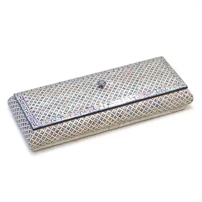 Lucky Seven-Treasure Pattern Mother-of-Pearl Utensil Case & Multi-Purpose Box - Work by Park In-ho
