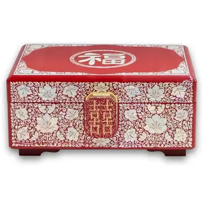 Auspicious Premium Lacquered Mother-of-Pearl Wedding Dowry Box