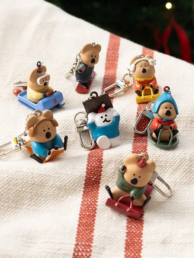 Dino Tang Marshville Cocoa Cup Sledding Figure Keyring — 1