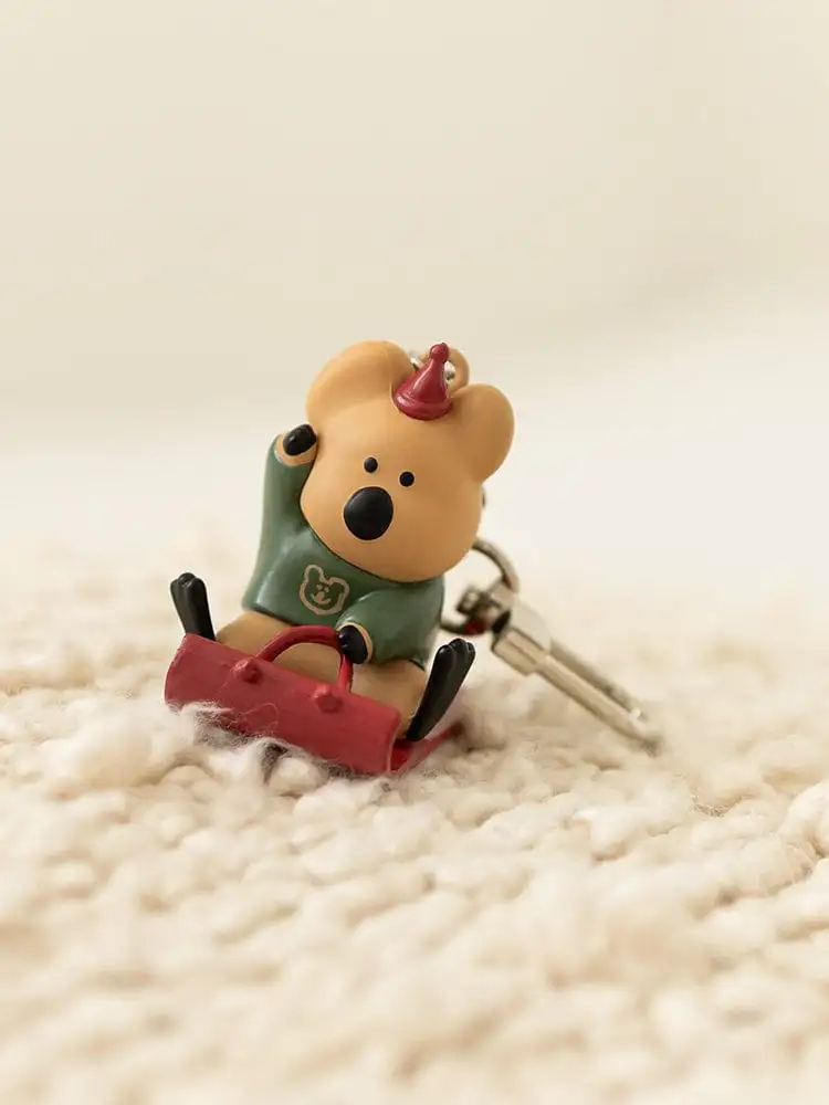 Dino Tang Marshville Cocoa Cup Sledding Figure Keyring — 2