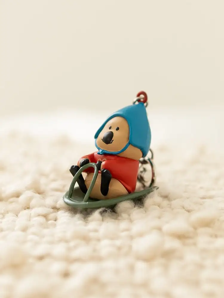 Dino Tang Marshville Cocoa Cup Sledding Figure Keyring — 3