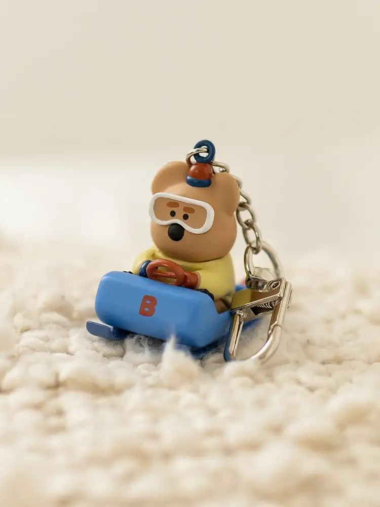Dino Tang Marshville Cocoa Cup Sledding Figure Keyring — 4