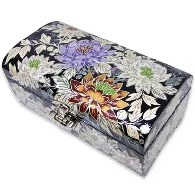 Water Lily Two-Tier Mother-of-Pearl Jewelry Box - Park In-Ho