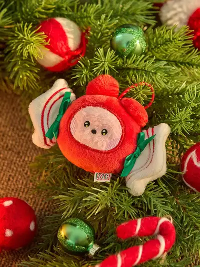 BT21 COOKY Mini Minini Petit Holiday Ornament Plush Keyring