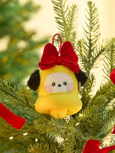 BT21 CHIMMY Mini Minini Petit Holiday Ornament Plush Keyring