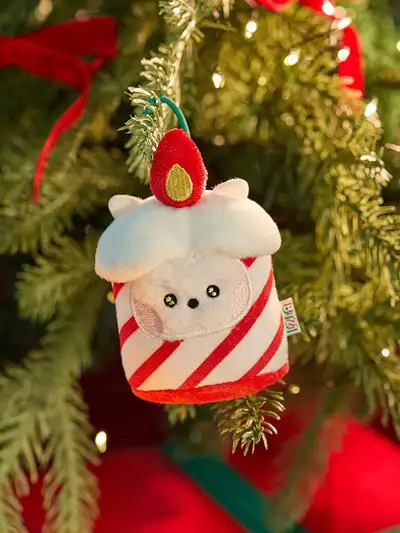 BT21 RJ Mini Minini Petit Holiday Ornament Plush Keyring