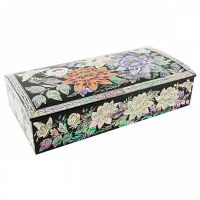 Peony Cash Gift Box, Single-Tier Jewelry Box - Work by Park In-ho
