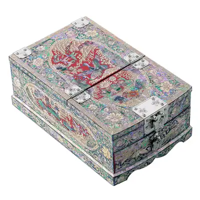 Songak Single-Drawer Vanity Jewelry Box (Red)