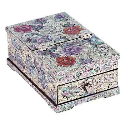 Peony Single Drawer Vanity Jewelry Box