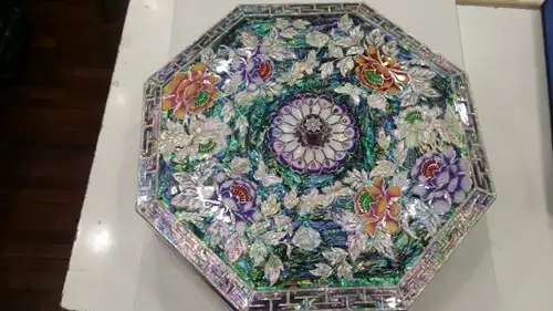 牡丹青瓷盖钵糖果球 24cm