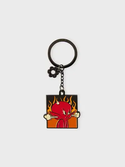 Colle x Hot Stuff Metal Keyring VER.2