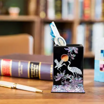 Songhak Glossy Square Pencil Holder