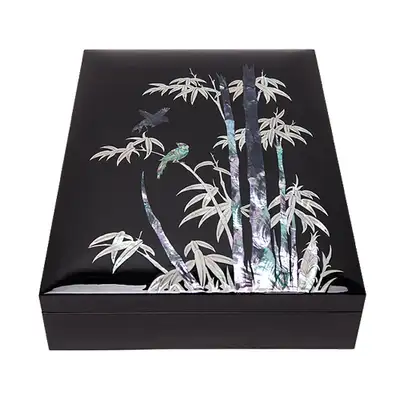 Glossy Bamboo Document Organizer