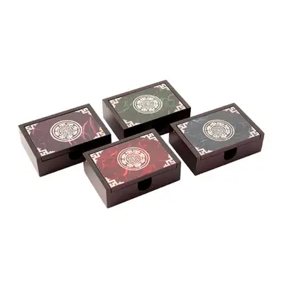 Patterned Hanji Business Card Holder (Purple, Green, Red, Blue)