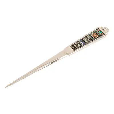 Premium Mother-of-Pearl Letter Opener (Paper Knife) - Longevity and Blessing Pattern