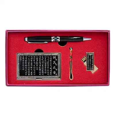 Premium Mother-of-Pearl Business Card Case + Ballpoint Pen + 16GB USB (Hangul)