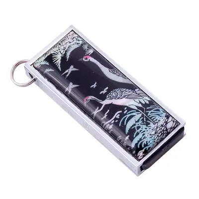 Natural Mother-of-Pearl Swing USB Memory (Pine & Crane)-4GB