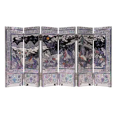 Ten Symbols of Longevity Six-Panel Folding Screen Medium