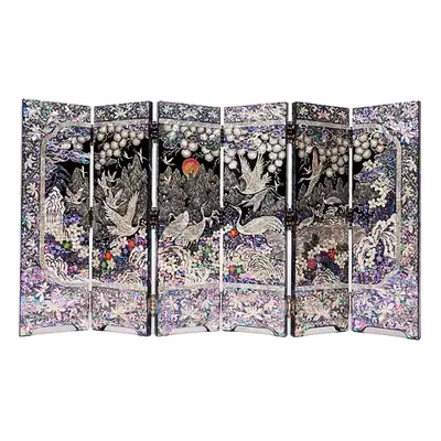 Ten Symbols of Longevity 6-Panel Double-Sided Folding Screen with Yun Seon-do's Poetry