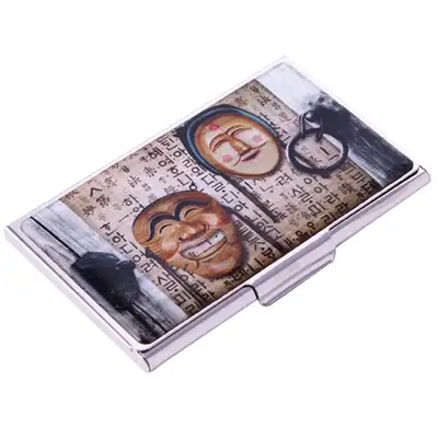 Natural Mother-of-Pearl Business Card Case (19_Hahoe Mask)