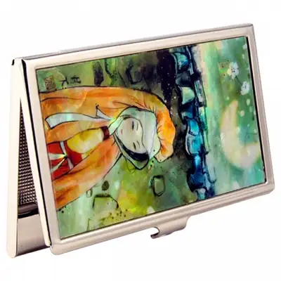 Natural Mother-of-Pearl Business Card Case (Moonlight Woman)