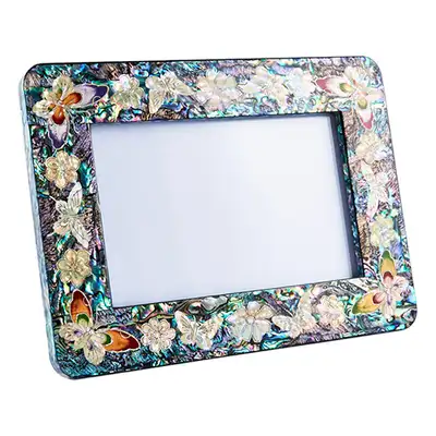 Flower Butterfly Mother-of-Pearl Photo Frame - by Park In-ho