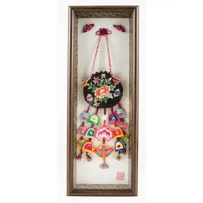 Lucky Pouch and Norigae Decorative Frame