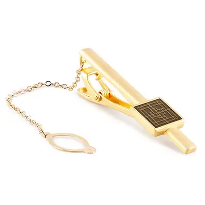 Wooden Lattice Window Tie Pin
