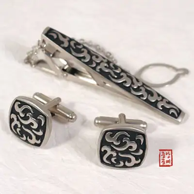 Tie Pin Set - Cloud Pattern
