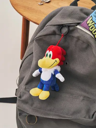 Collé x Woody Woodpecker Plush Keyring