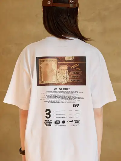 Camel X LINE Friends Collage Short Sleeve T-Shirt