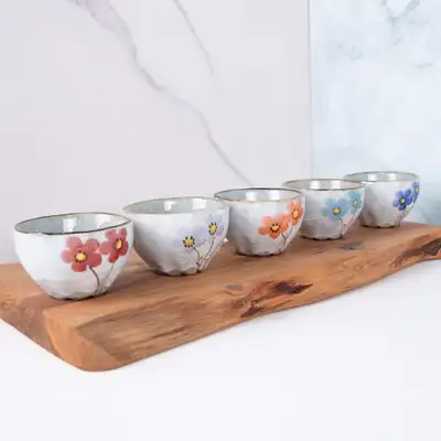 Wildflower Tea and Soju Cups 5-Piece Set
