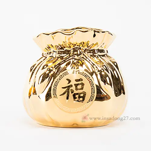 纯金镀金福袋 小