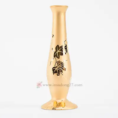 24K Gold-Plated Vase