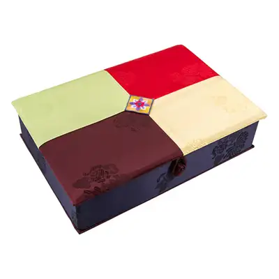 Silk Aegyo Yedan Gift Box with Flower Embroidery (4 Colors-01)