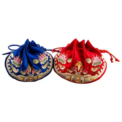 Blue and Red Luck Pouch B