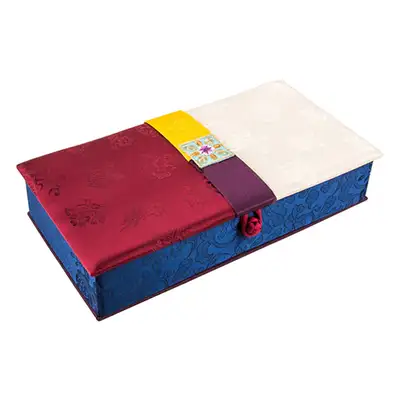 Silk Cash Gift Box (Flower Embroidery, Red)