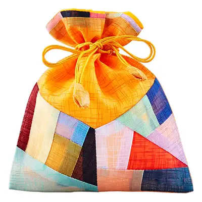 Traditional Fortune Pouch (Jogakbo Pattern, 02) Yellow