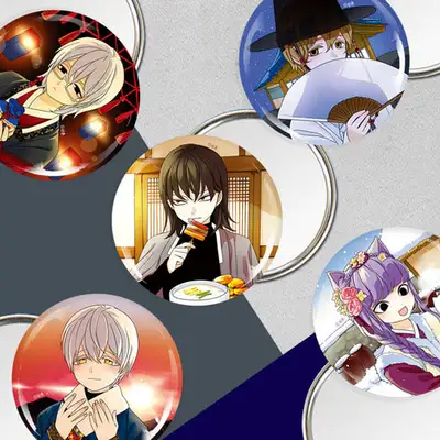 I Don't Like This Hero Round Pin Mirror 75mm Set of 5 - Chuseok/Lunar New Year/New Year Season Limited Edition