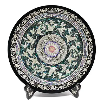 Dancho Crane Circular Tray Large - Park In-ho Artwork