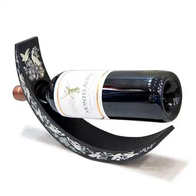 Mother-of-Pearl Wine Holder - Double Crane Pattern