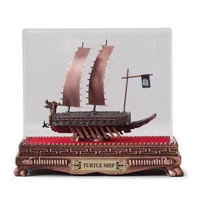 Traditional Craft Decoration Turtle Ship Bronze Casting Medium Size