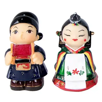 Traditional Korean Wedding Doll Set (Extra Small)