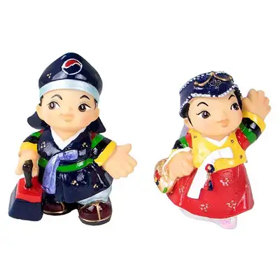Traditional Doll Chorong Boy and Girl Set (Extra Small)
