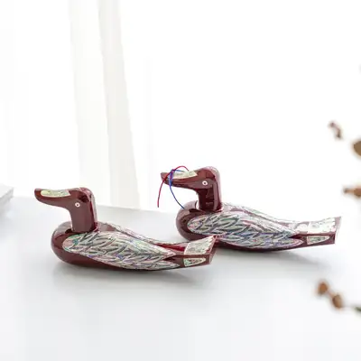 Mother-of-Pearl Goose and Mandarin Duck Set (Medium) - Jang Tae-bok