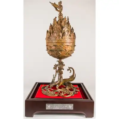 Baekje Brass Incense Burner (Large - Actual Size)