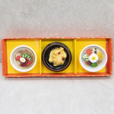 Korean Food Magnet Set (Bibimbap & Samgyetang)