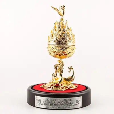 Baekje Gilt-Bronze Incense Burner (Medium)